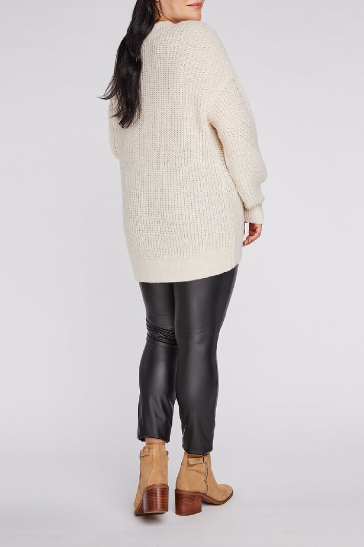Gentle Fawn V-neck pointelle sweater