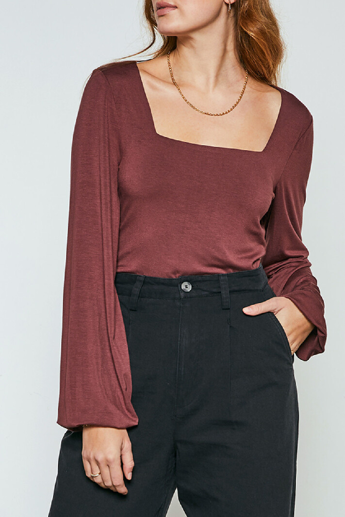 Gentle Fawn Double Layered Square Neckline top