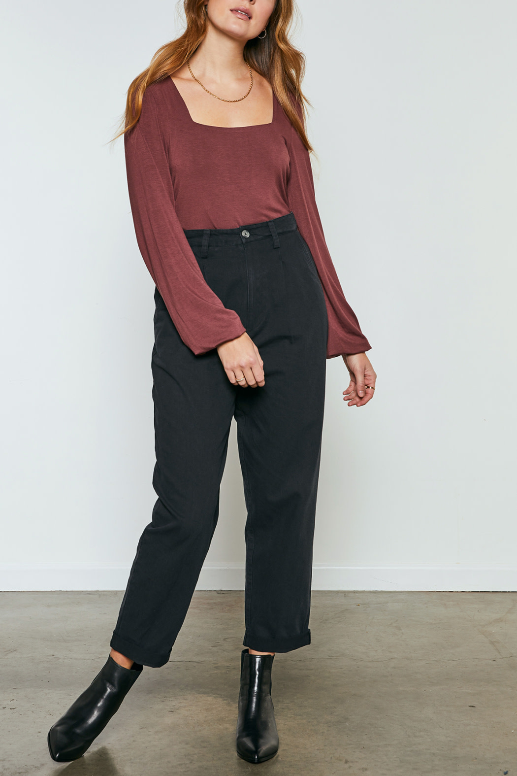 Gentle Fawn Double Layered Square Neckline top