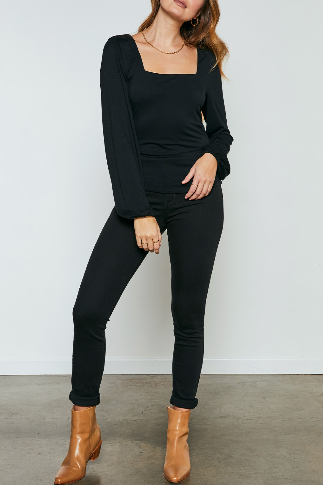 Gentle Fawn Double Layered Square Neckline top