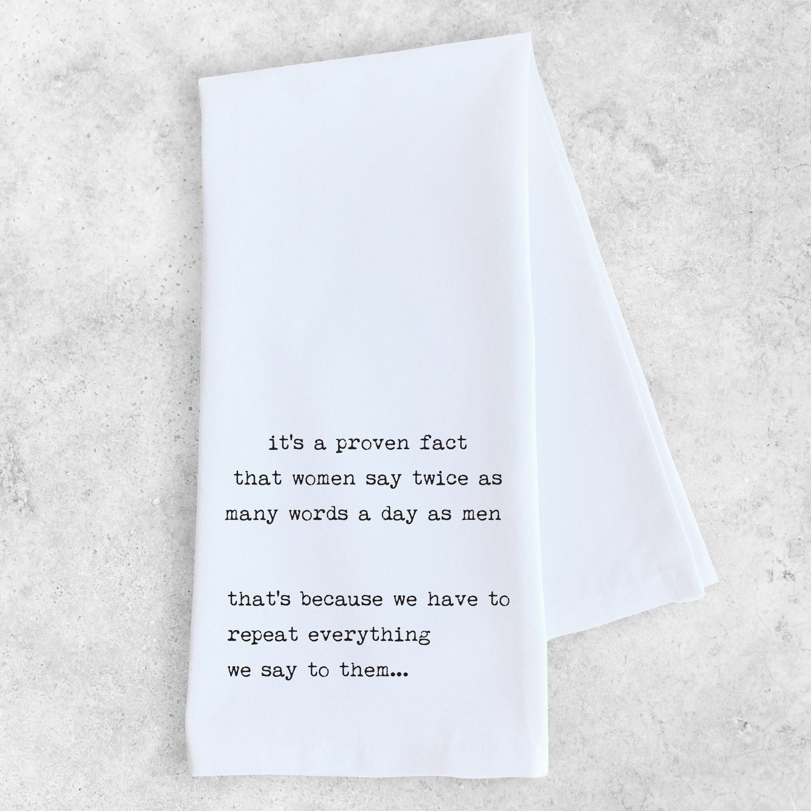 Devenie Designs Women Talk so Much Tea Towel