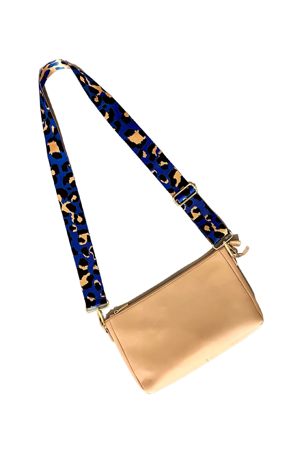 Tan Crossbody with Leopard Strap - Trend Boutique