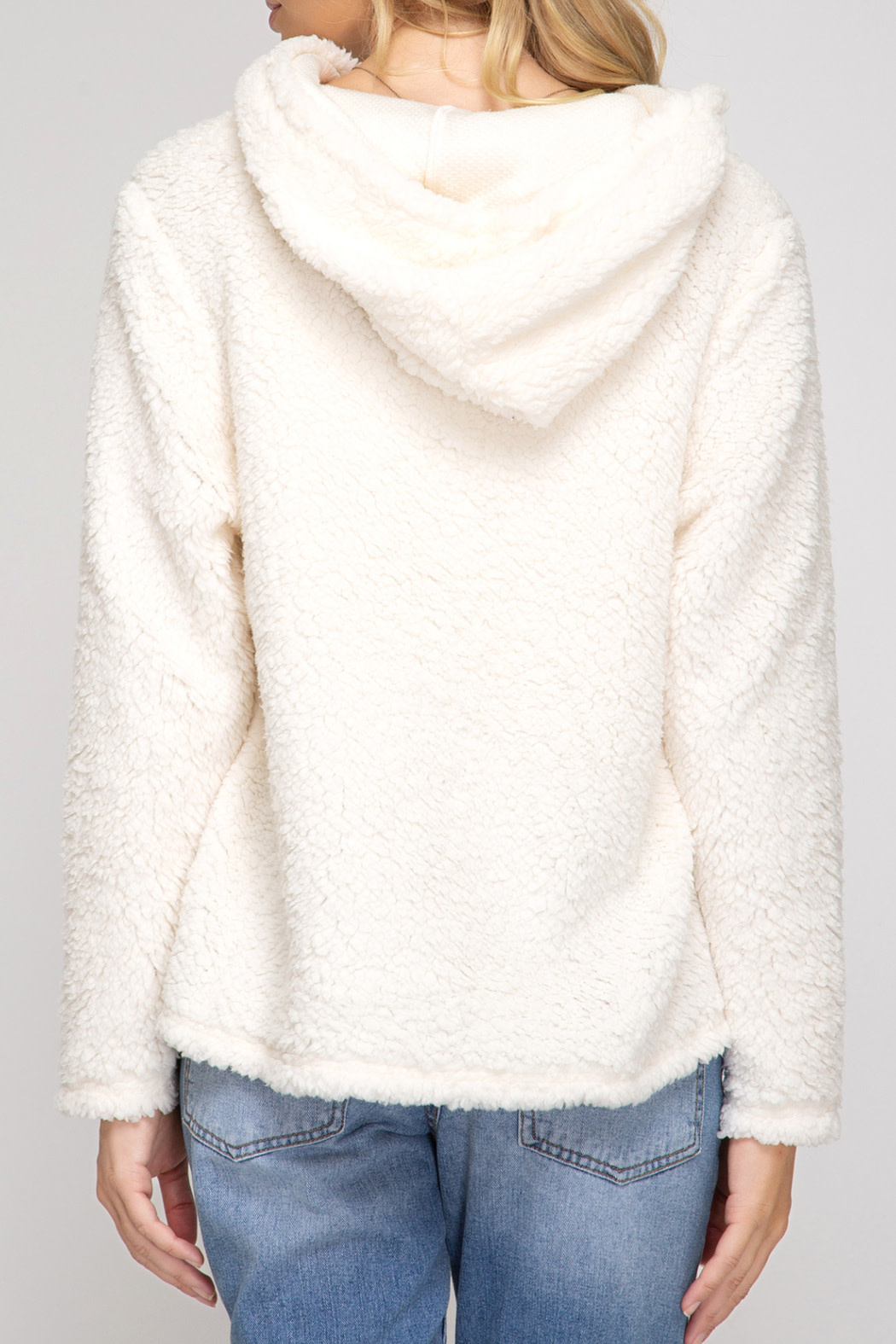 She & Sky Teddy Bear Hoodie