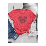 Trend Boutique Heart Animal Print Tee