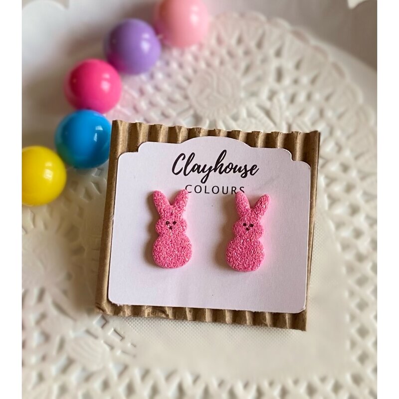 Clayhouse Colours Easter stud earrings