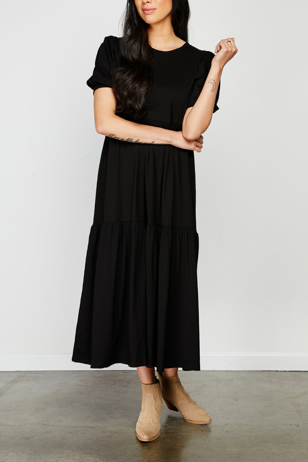 Gentle Fawn Short Sleeve Maxi Dress