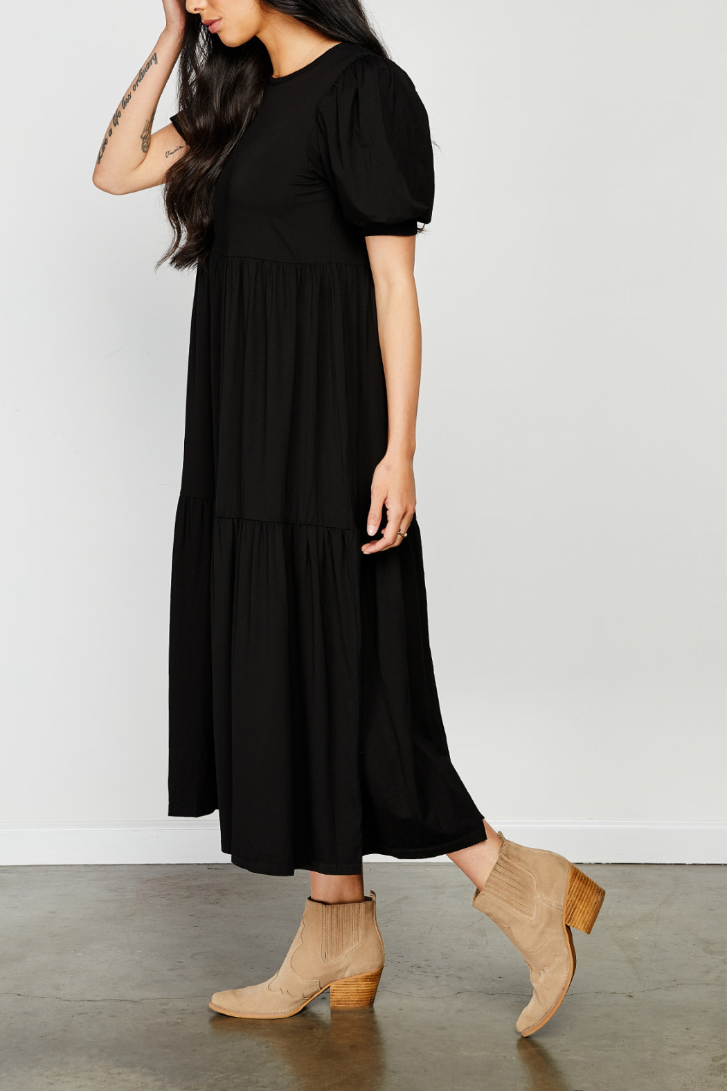 Gentle Fawn Short Sleeve Maxi Dress
