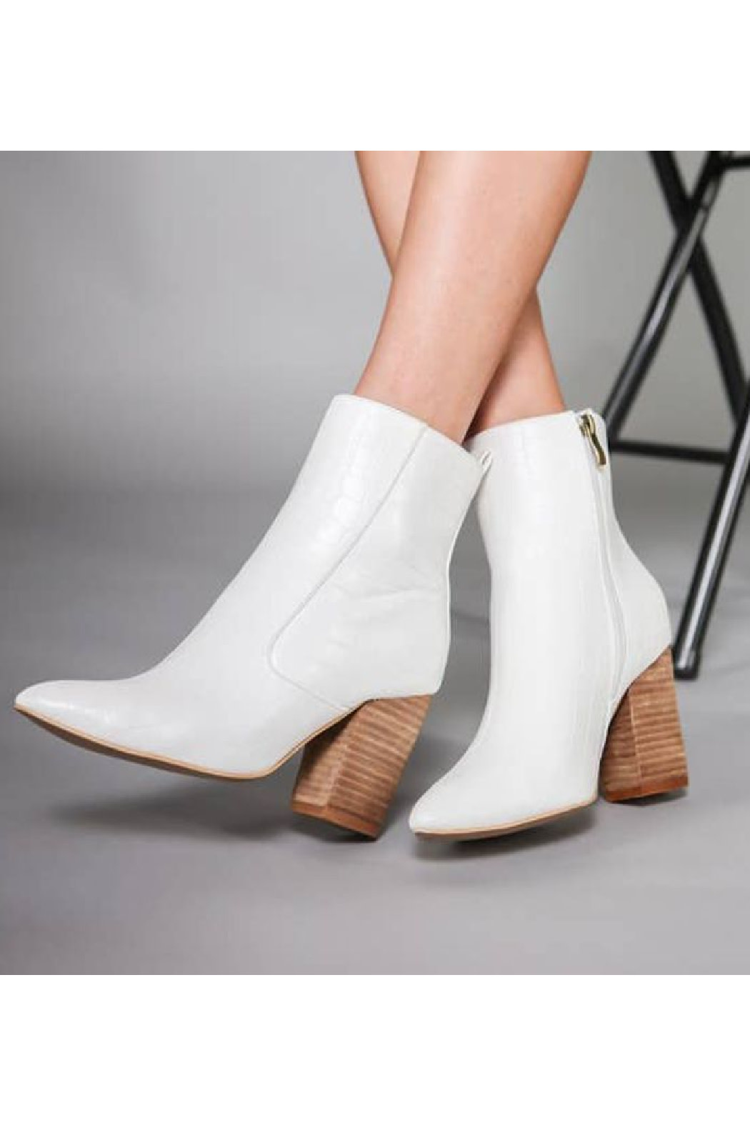 Ccocci Heeled White Bootie