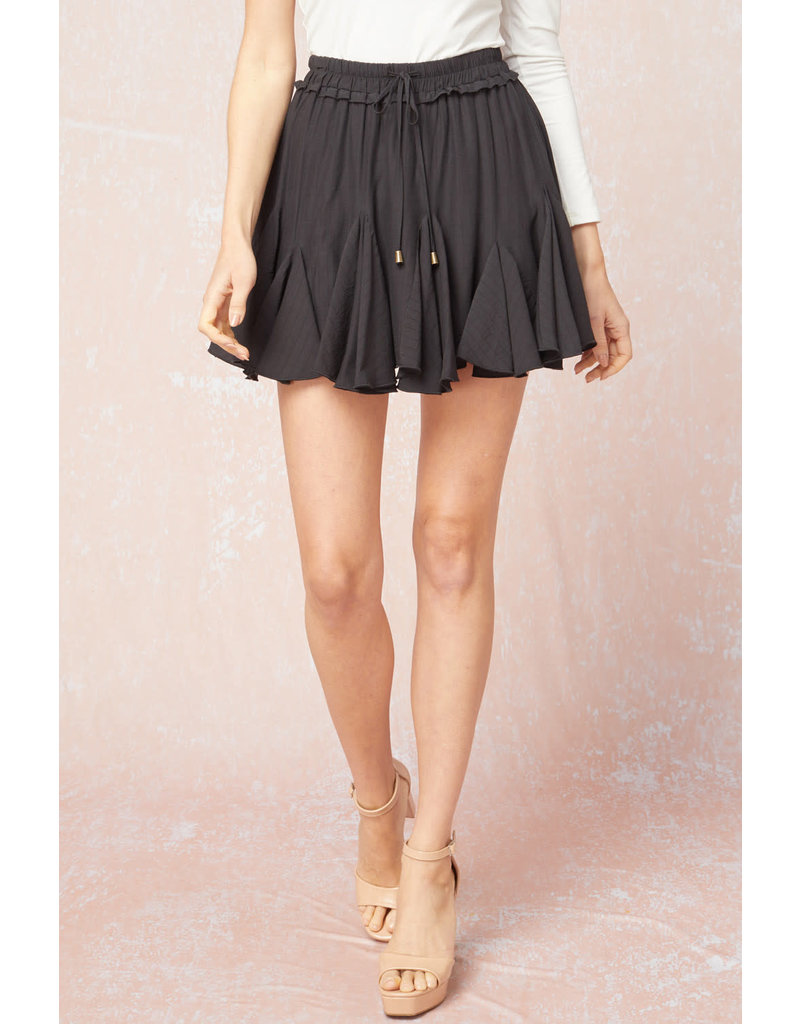 Entro Waist Tie Skirt with Shorts