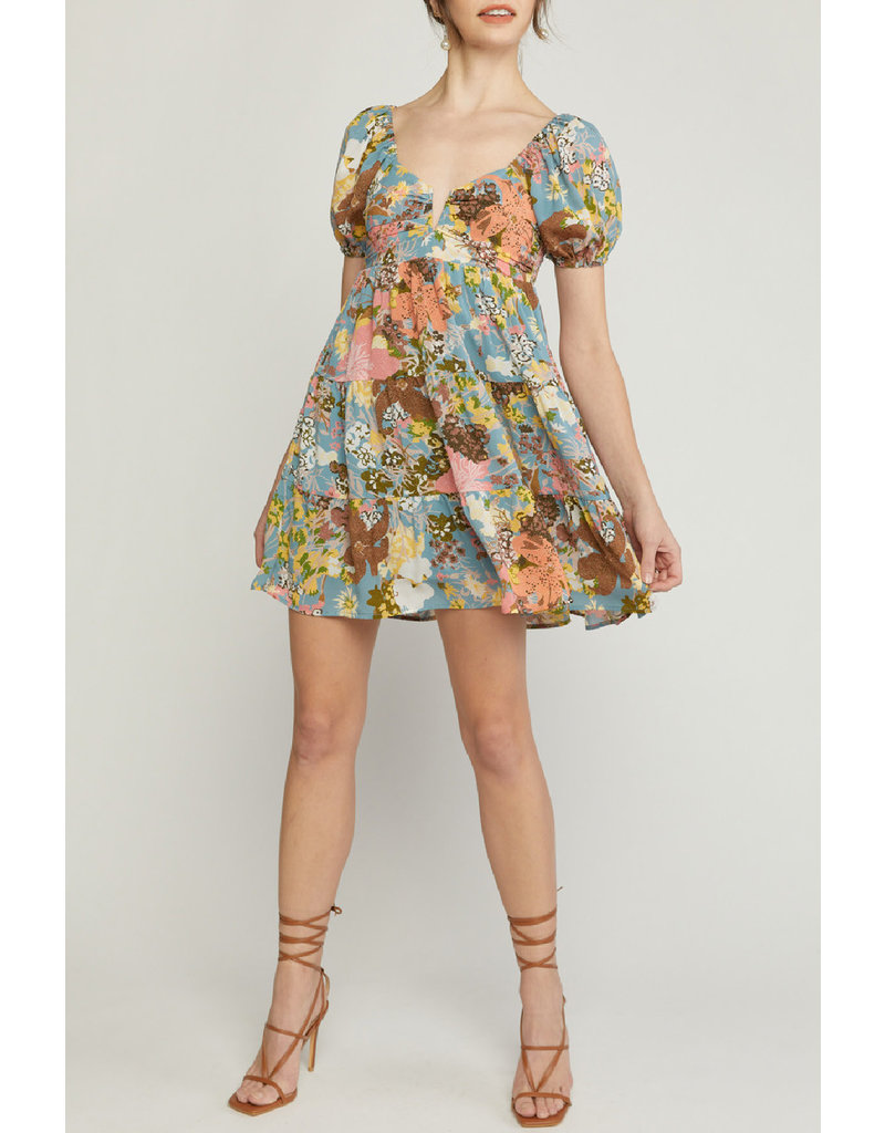 Puff sleeve babydoll dress - Trend Boutique