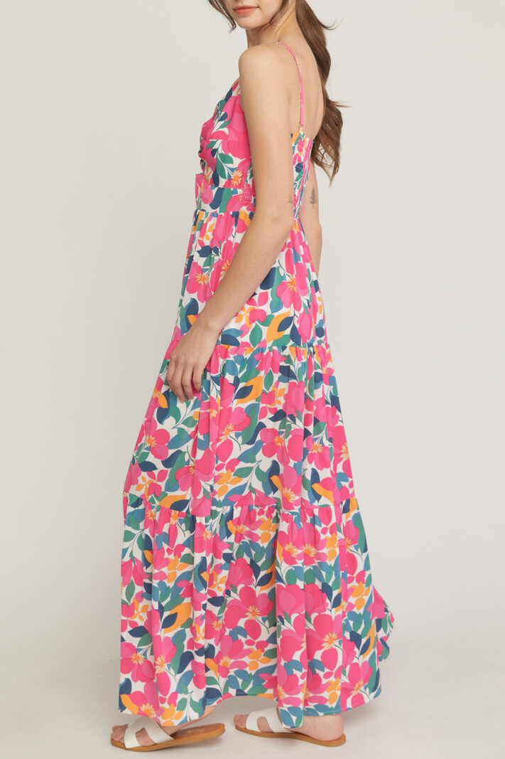 Entro Floral Maxi with Cutout