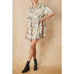 Entro Printed button front dress