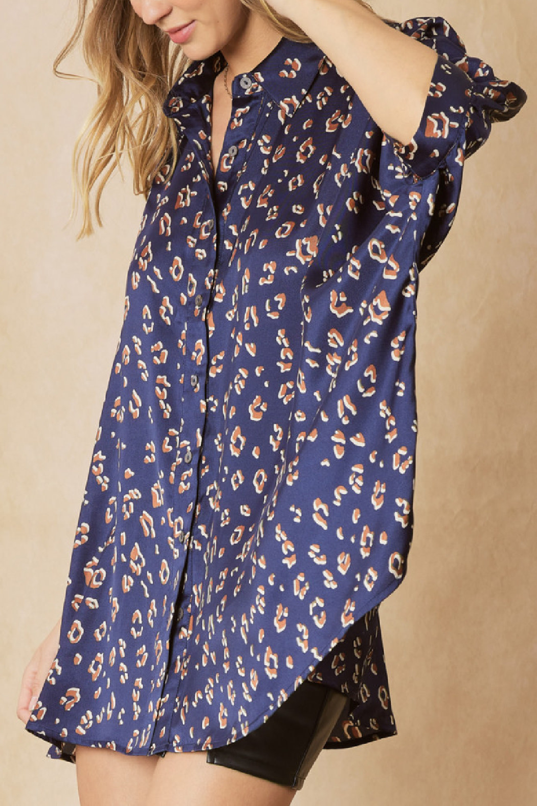 Entro Animal print button up