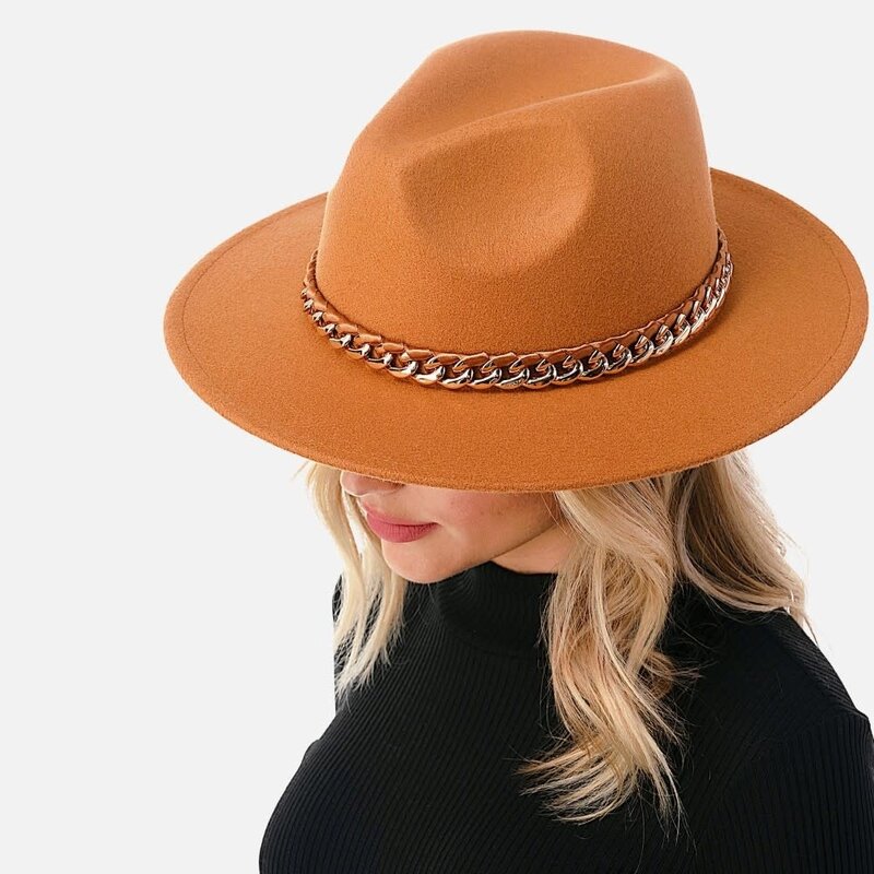 Marcus Adler Wide brim hat with chain band