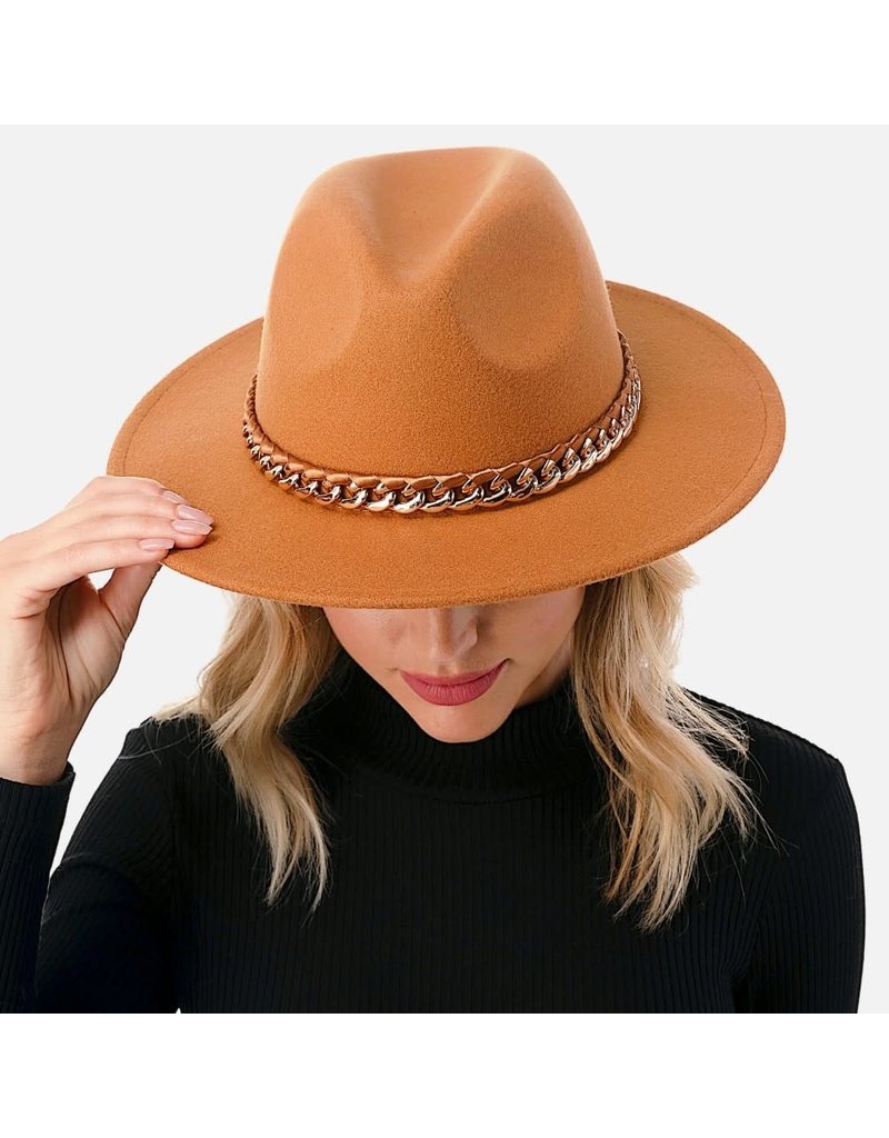 Marcus Adler Wide brim hat with chain band