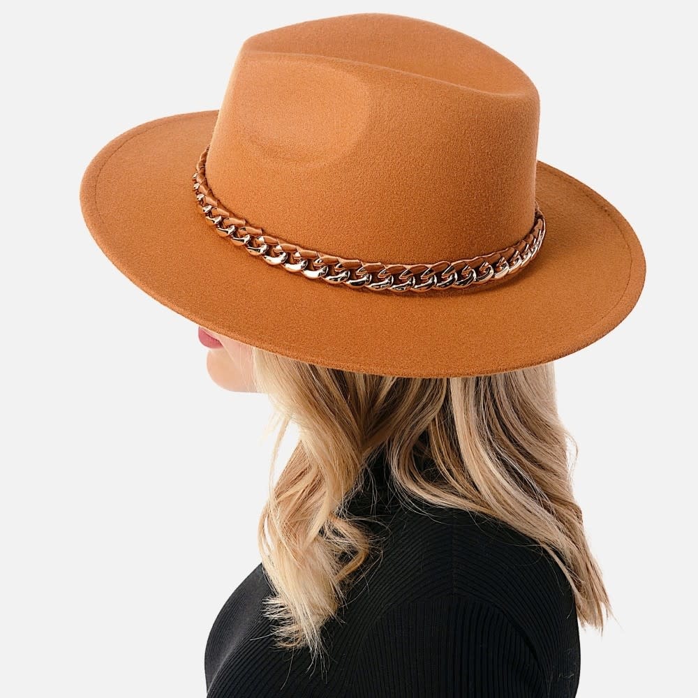 Marcus Adler Wide brim hat with chain band