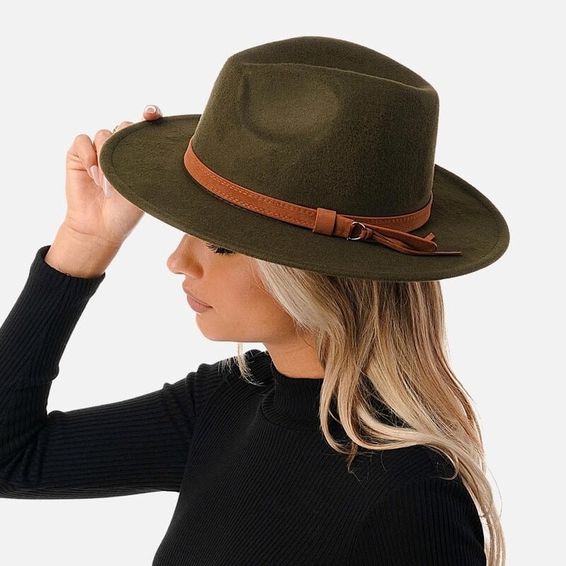 Marcus Adler Felt wide brim hat with band