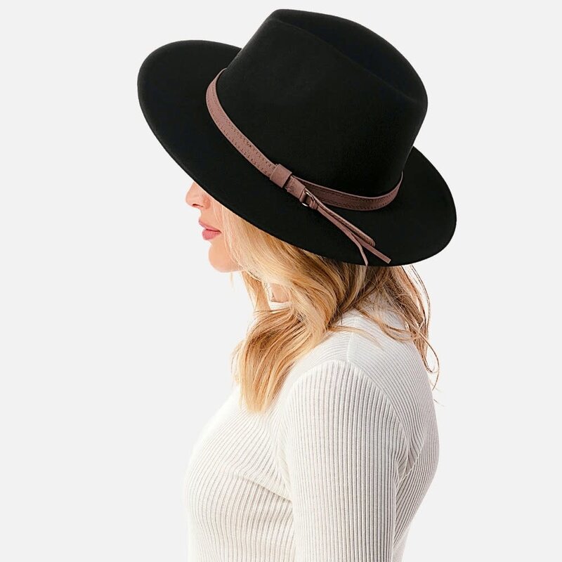 Marcus Adler Felt wide brim hat with band