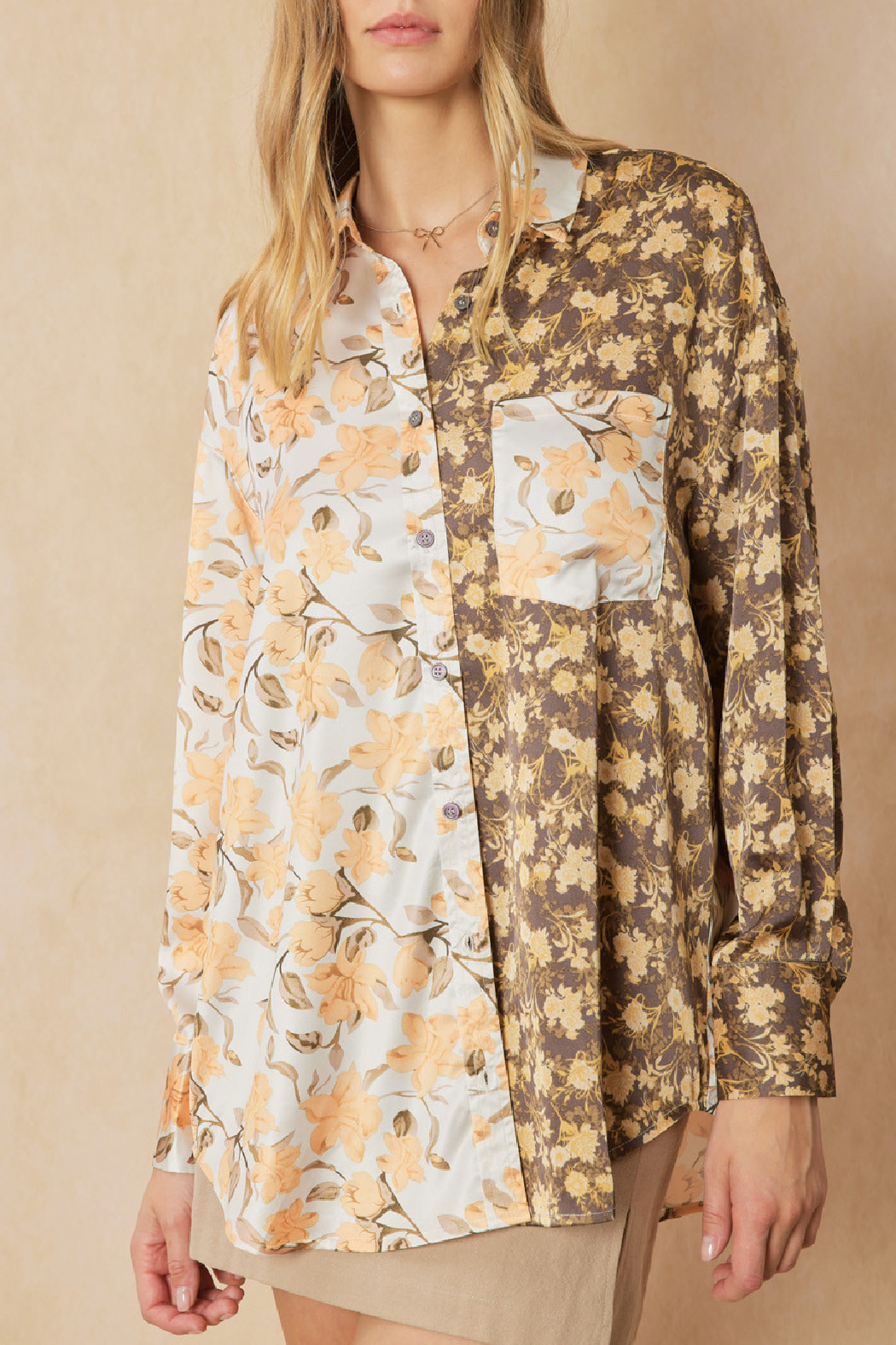Entro Mix Print Blouse
