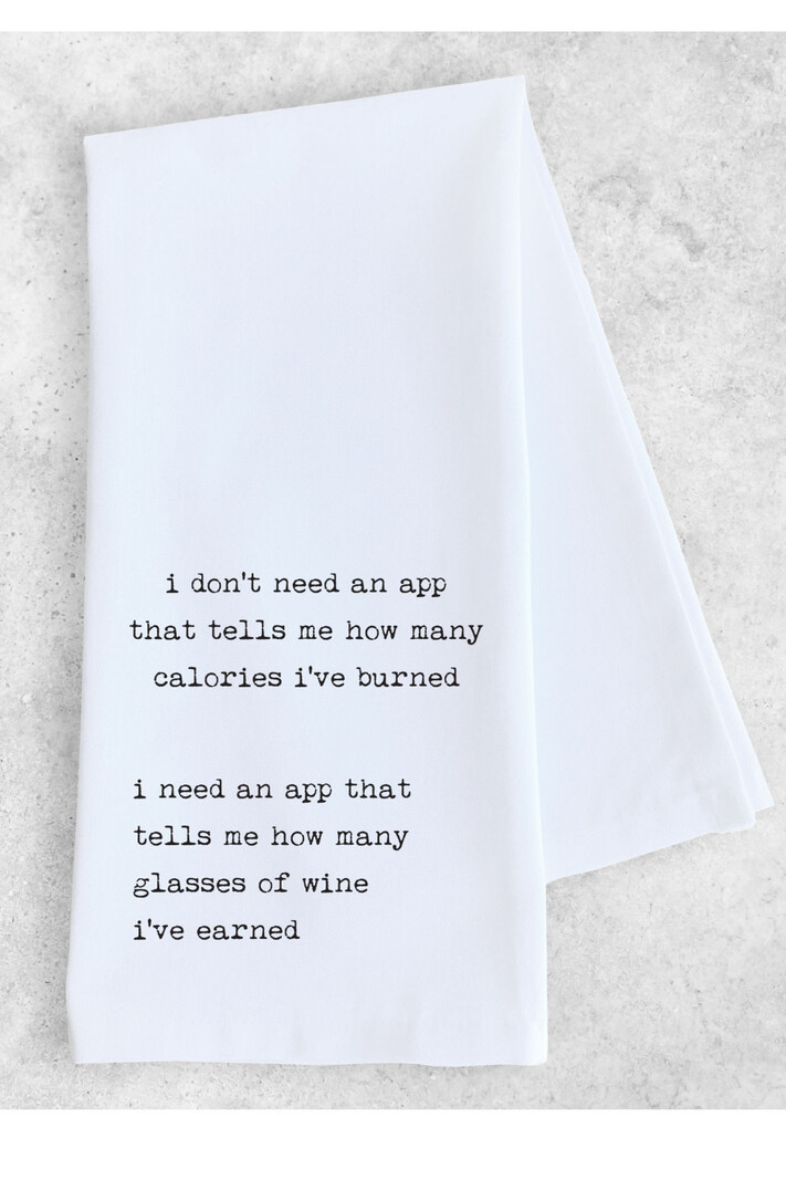 Devenie Designs Wine App Tea Towel