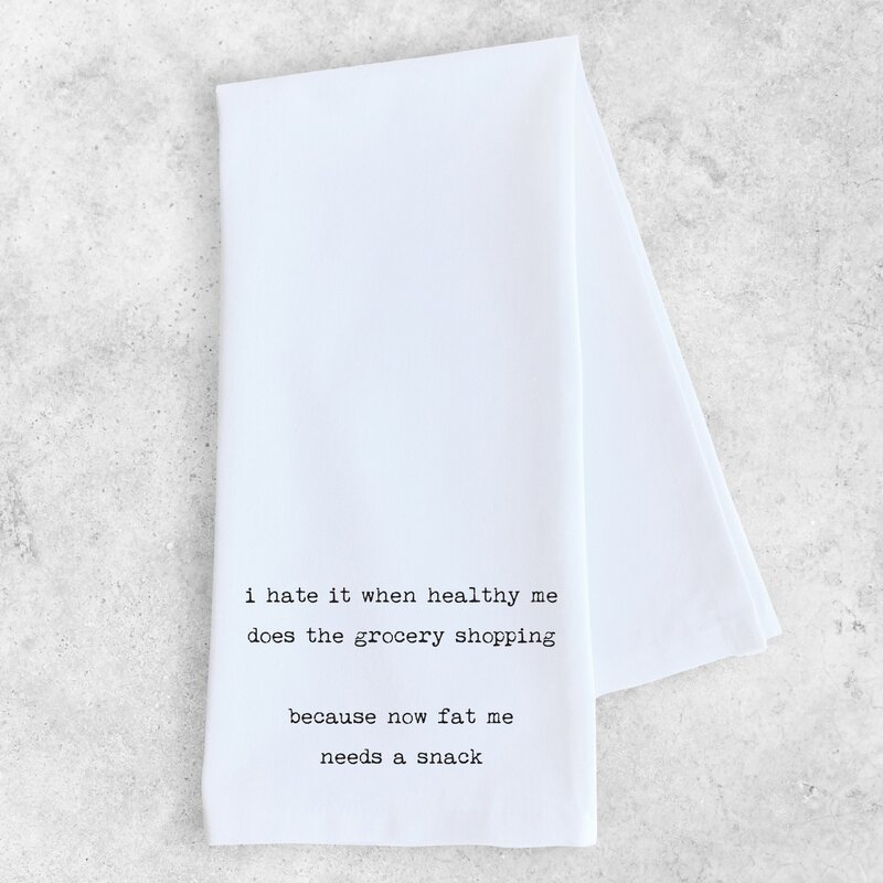 Devenie Designs Needs a Snack Tea Towel
