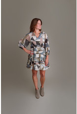 Entro Printed tiered dress