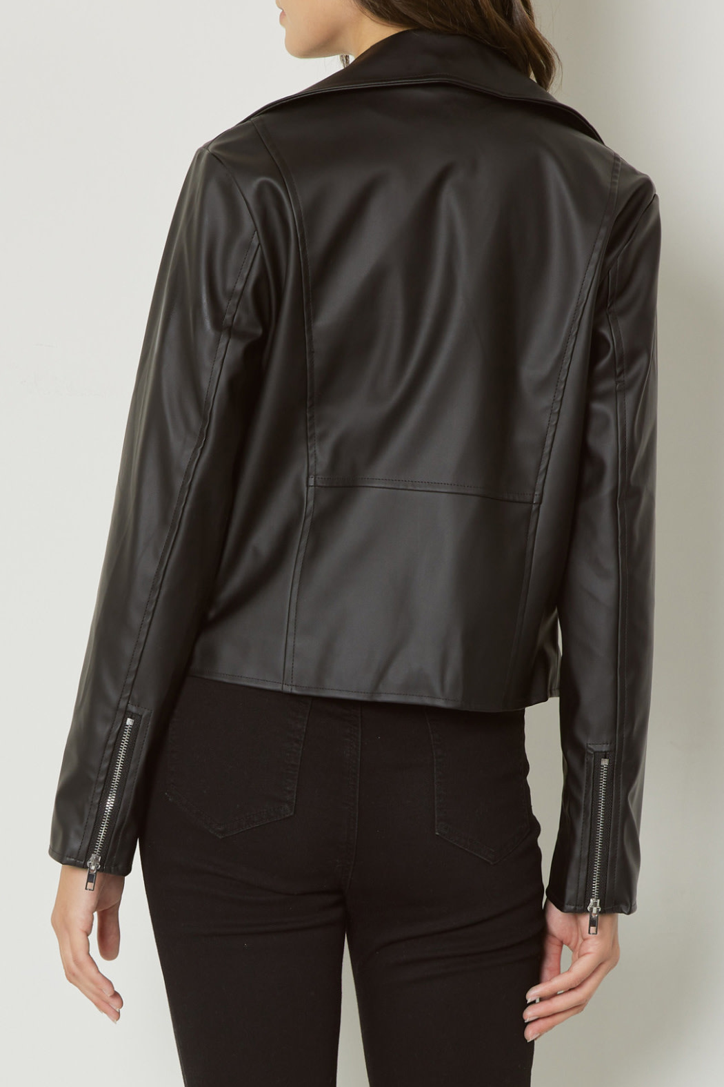 Entro Cropped leather jacket