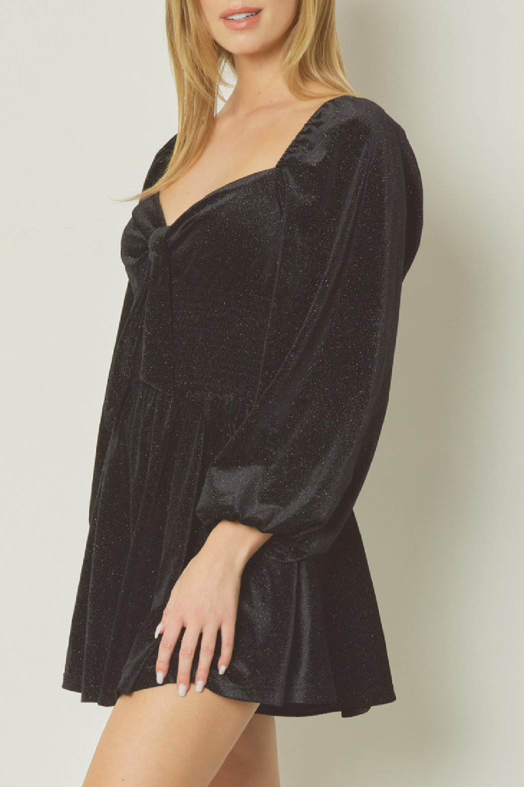 Entro Glittery Long Sleeve Romper