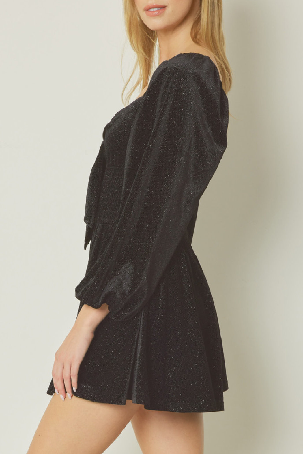 Entro Glittery Long Sleeve Romper