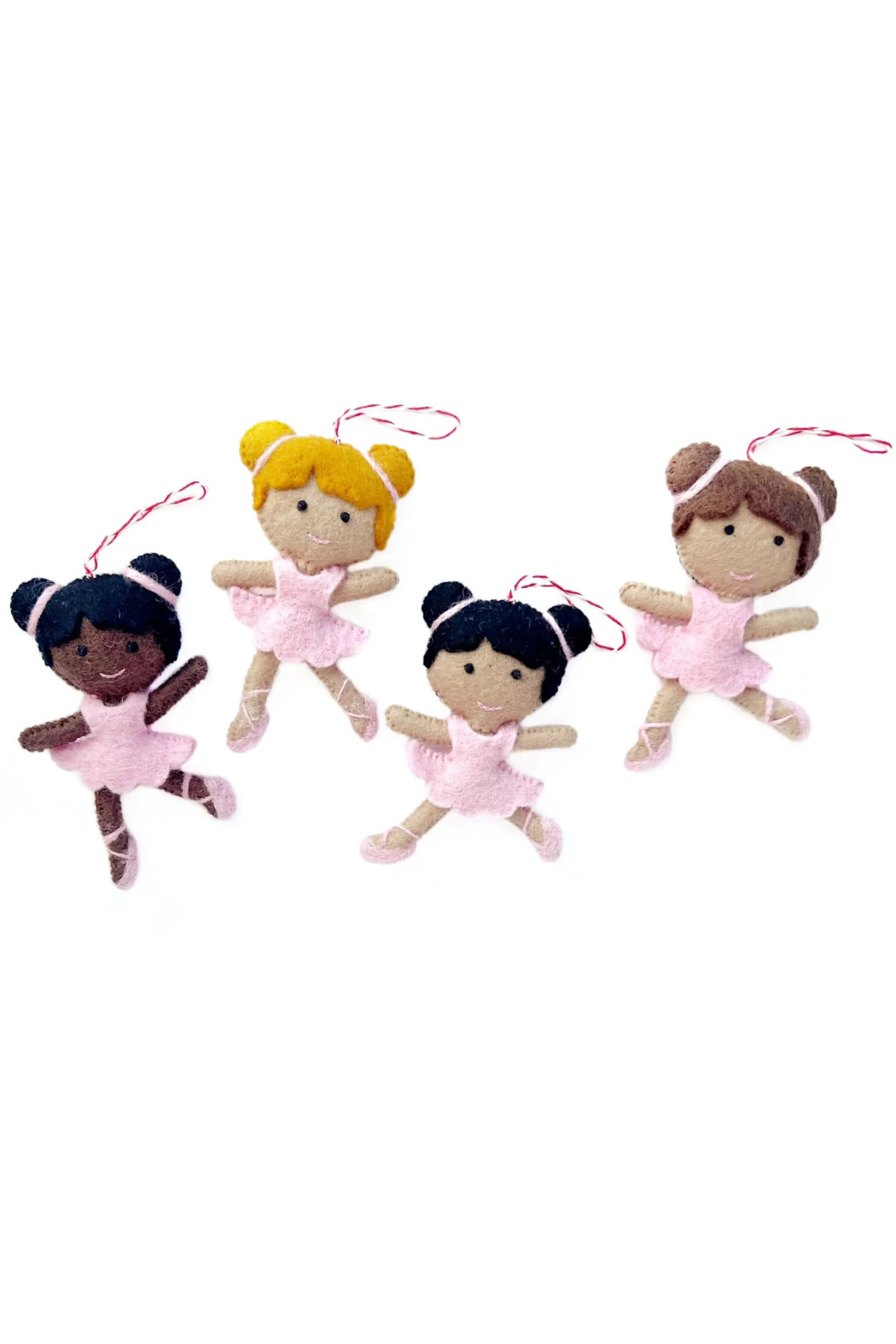 Ornaments 4 Orphans Ballerina Felt Wool Christmas Ornament