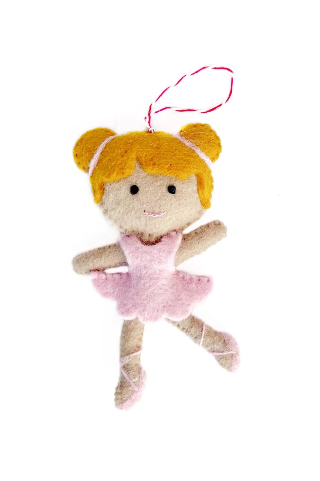 Ornaments 4 Orphans Ballerina Felt Wool Christmas Ornament