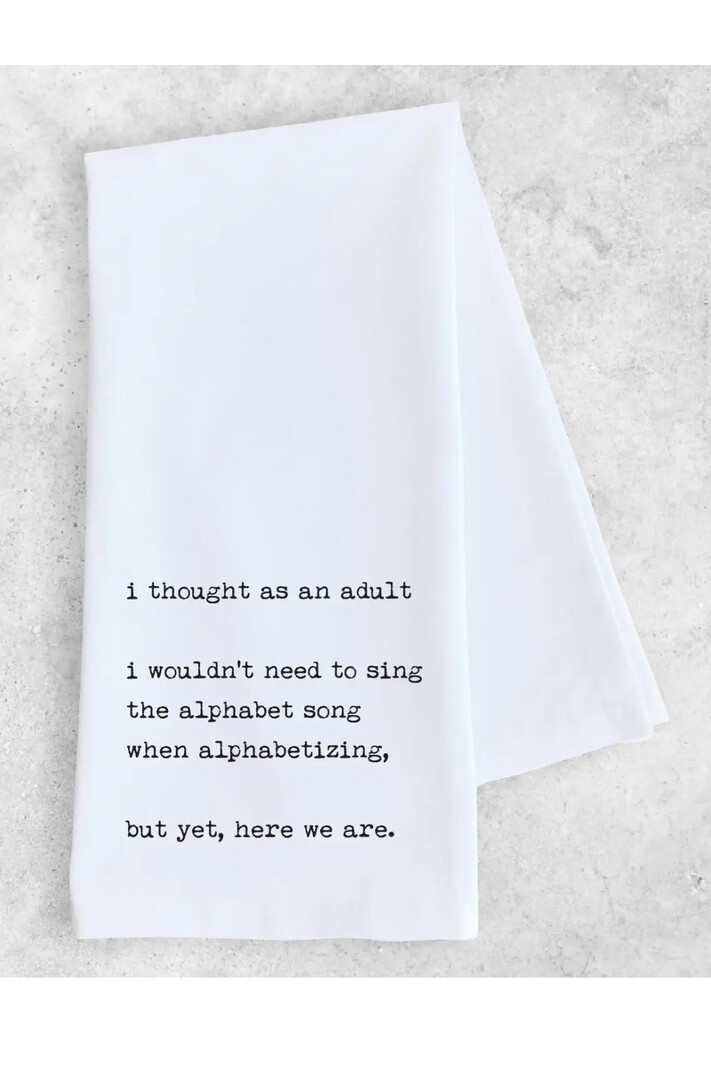 Entro Alphabet Song Tea Towel