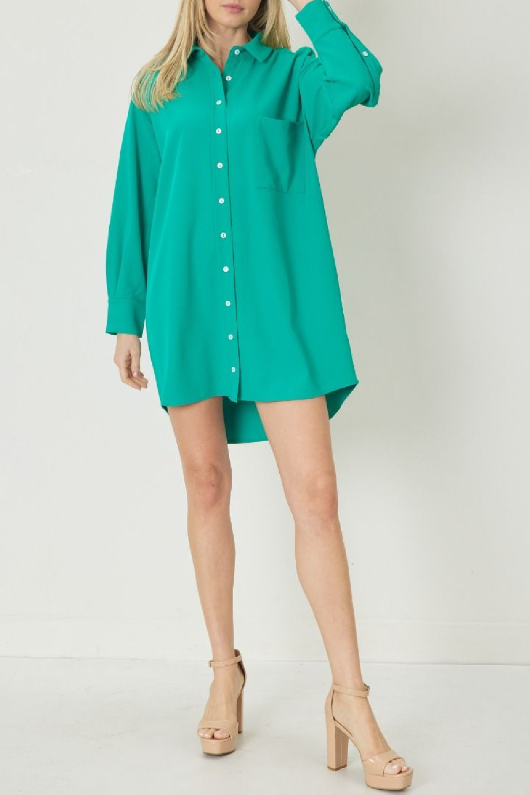 Entro Button Up Dress Tunic