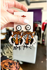 Caroline Hill Beaded Tiger Earrings