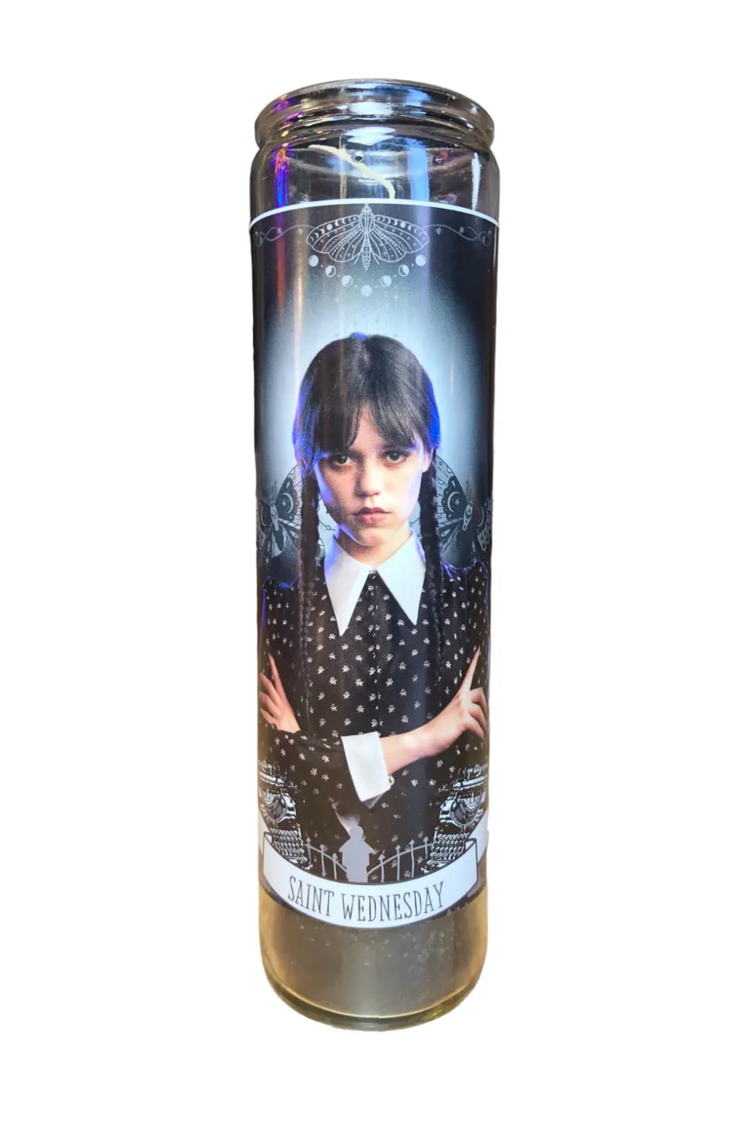 The Luminary and Co. Wednesday Addams candle