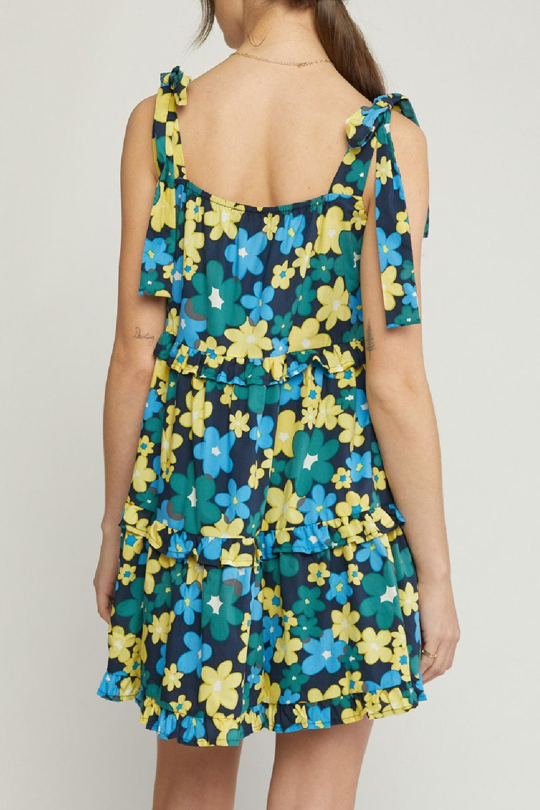 Entro Square Neck Floral dress