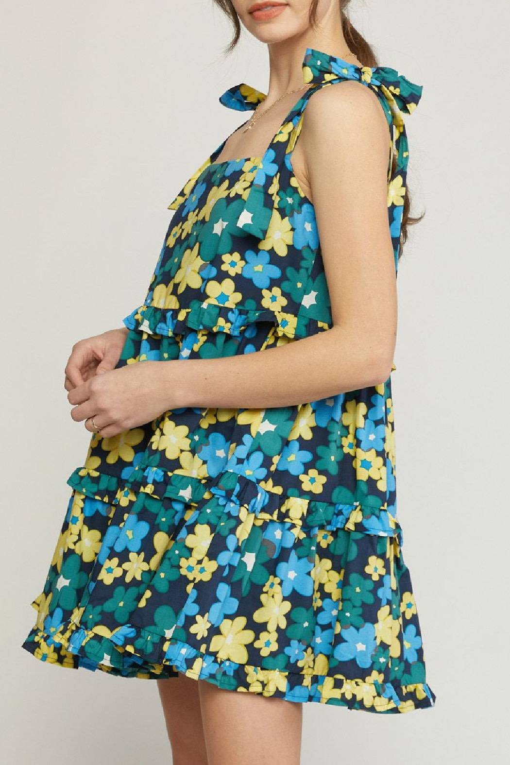Entro Square Neck Floral dress