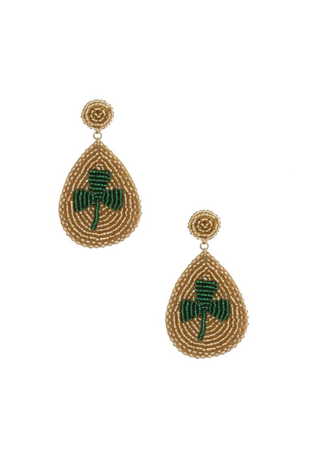 Trend Boutique Shamrock bead earring