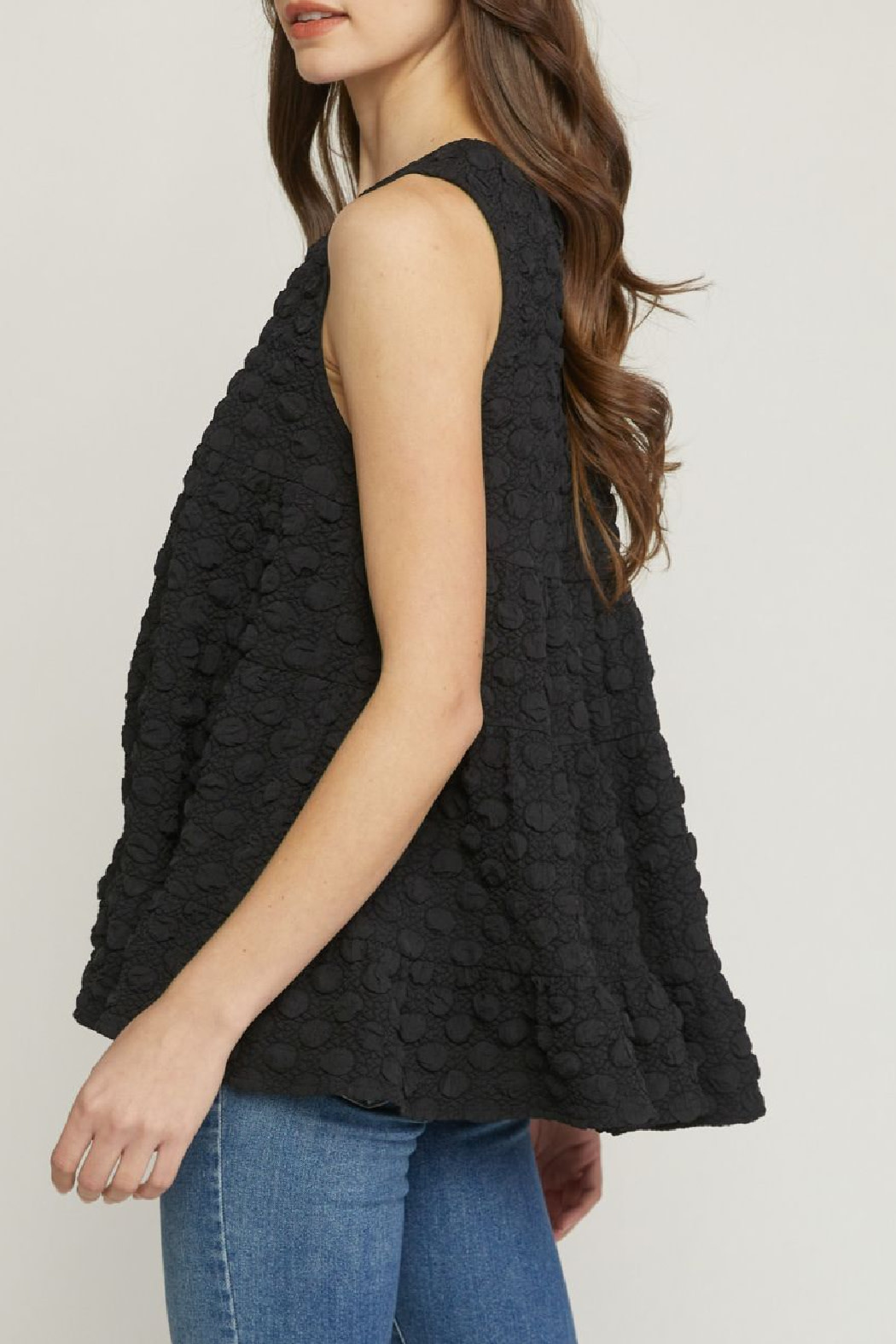 Entro Textured tiered top