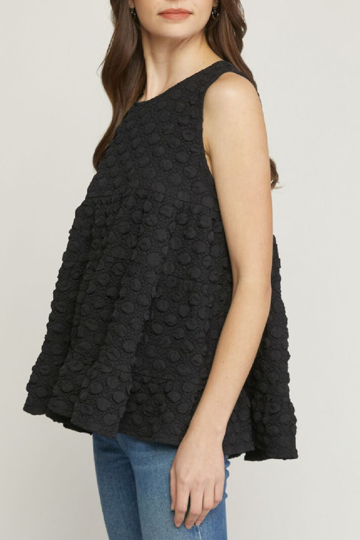 Entro Textured tiered top