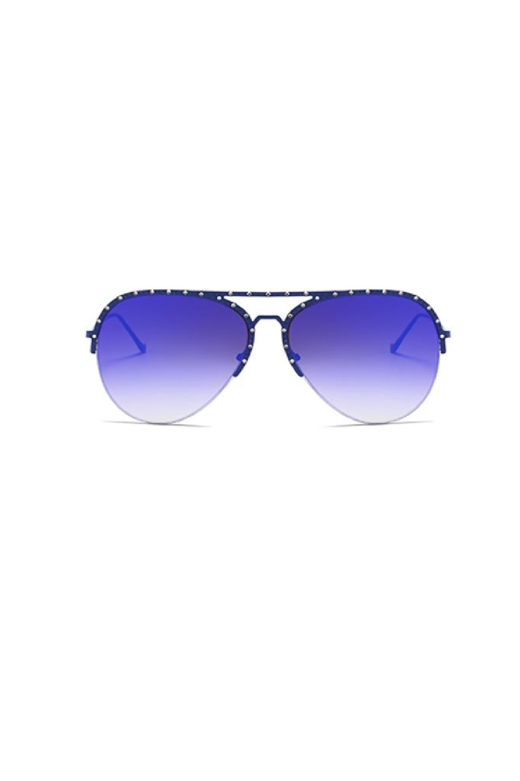 Trend Boutique Aviator Studded Sunglasses