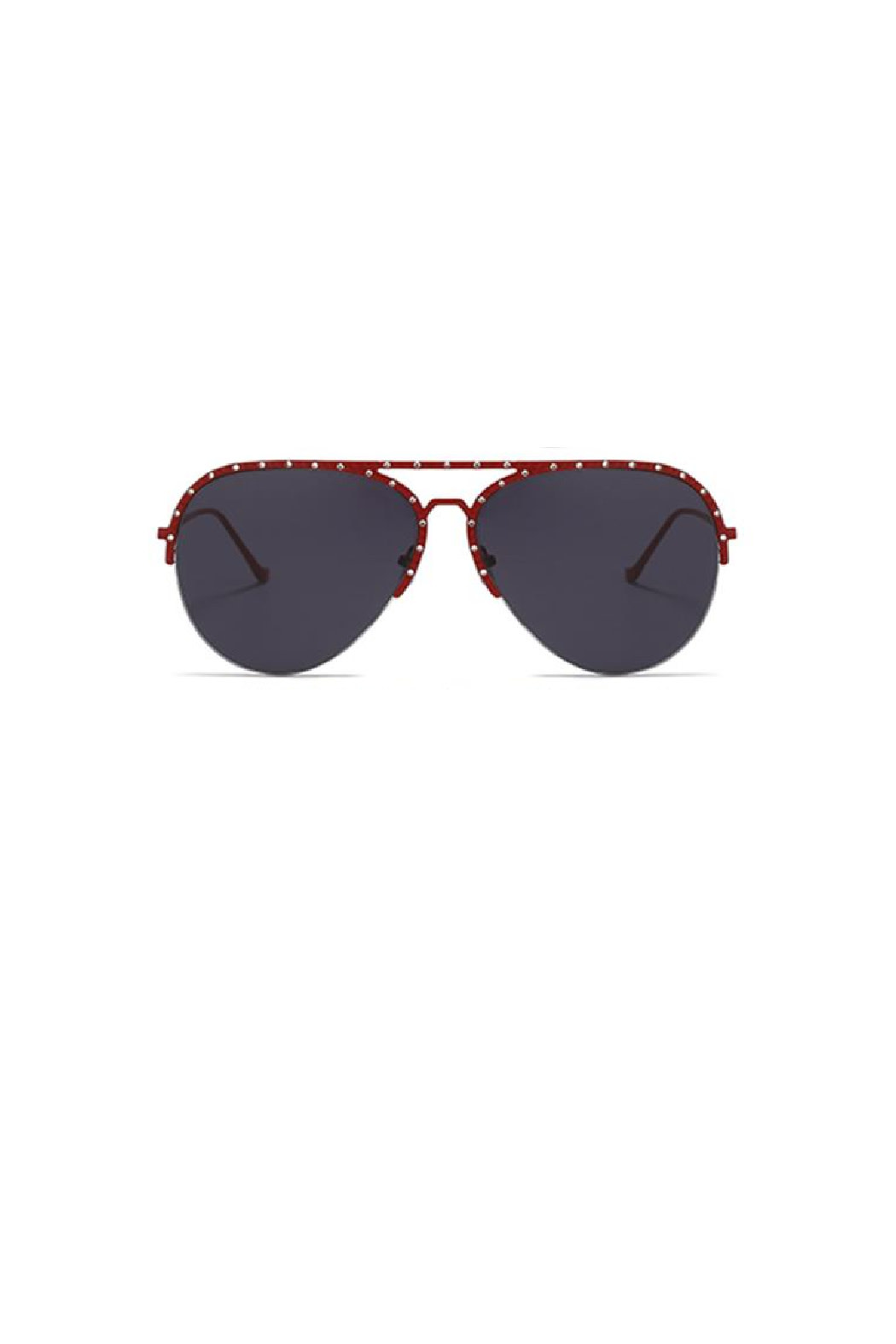 Trend Boutique Aviator Studded Sunglasses