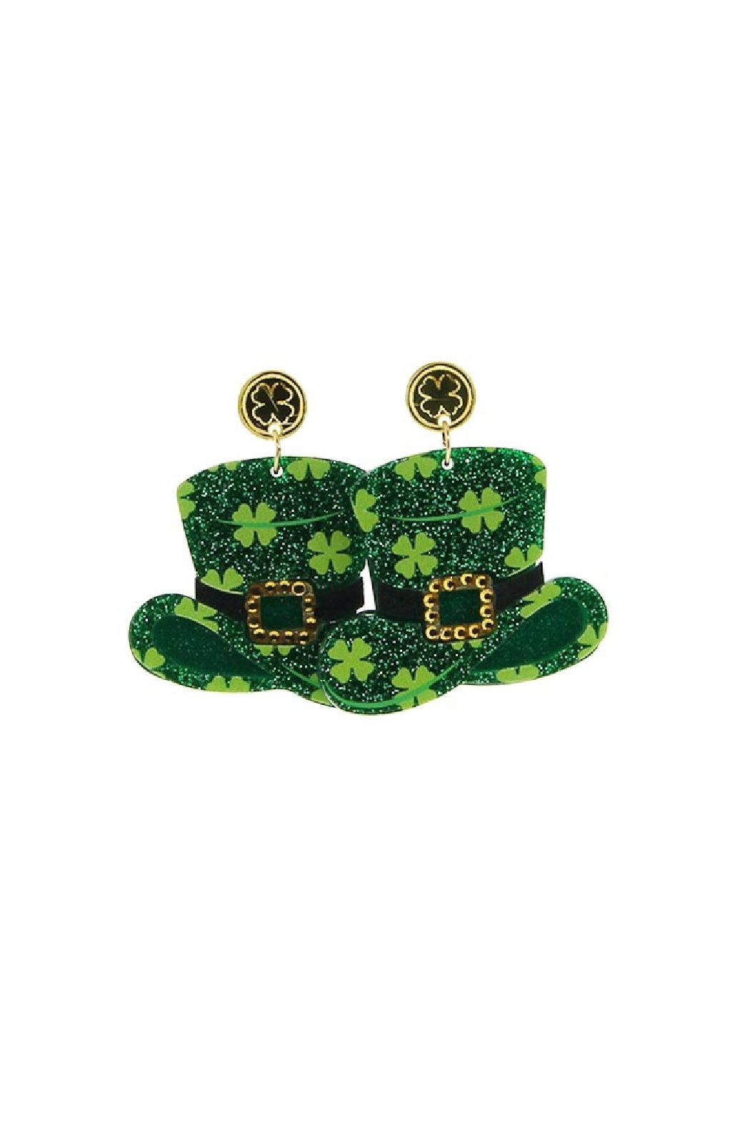 Trend Boutique Shamrock Hat Earrings