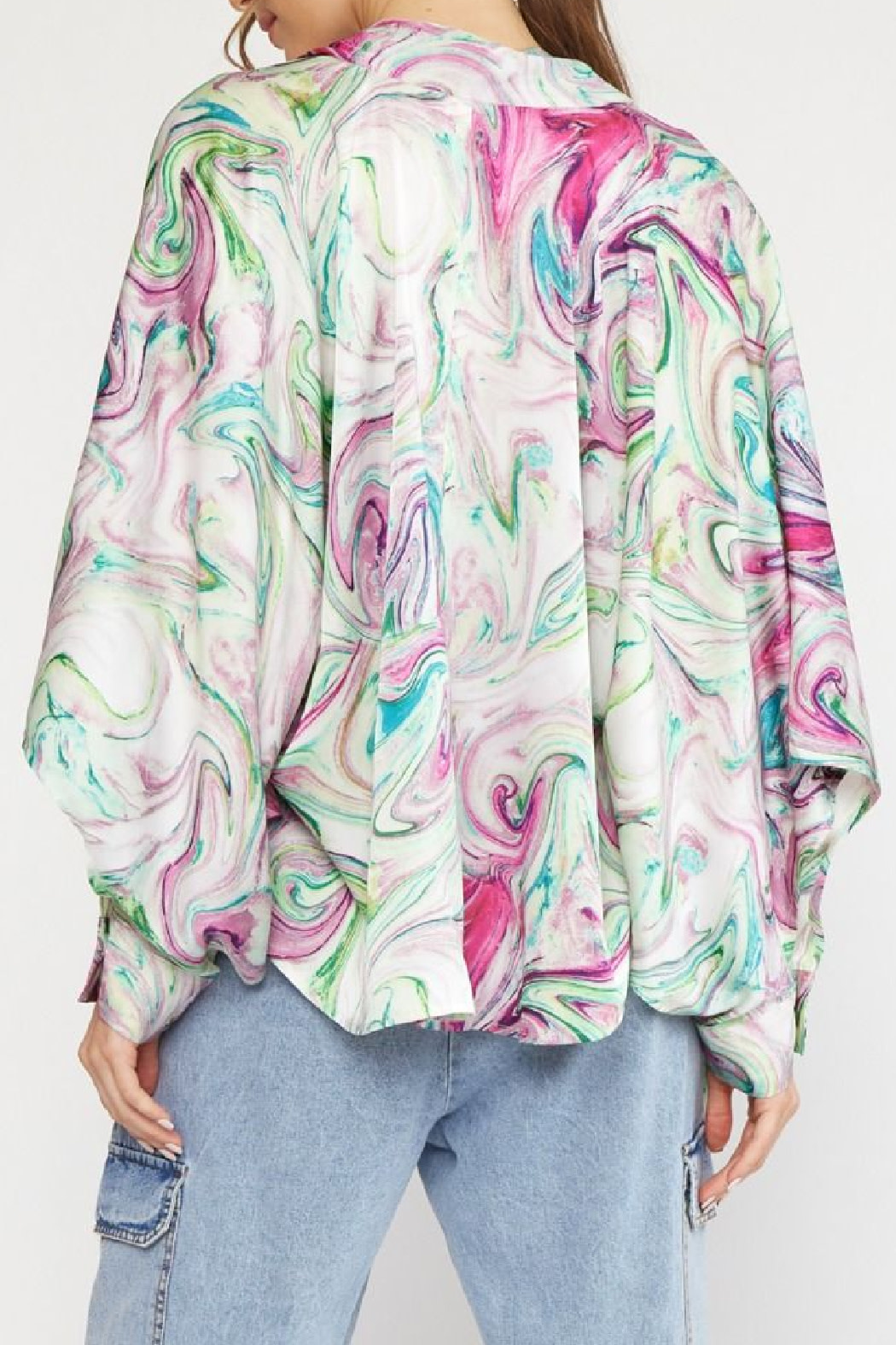 Entro Marble Print Top