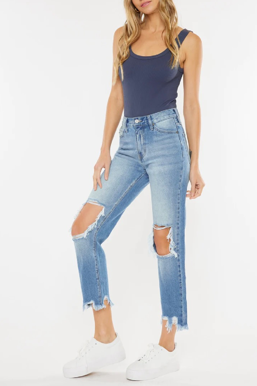 KanCan High Rise Rigid Denim