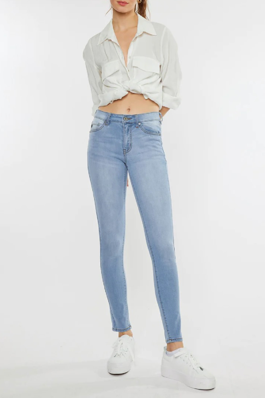 KanCan Mid Rise Clean Skinny