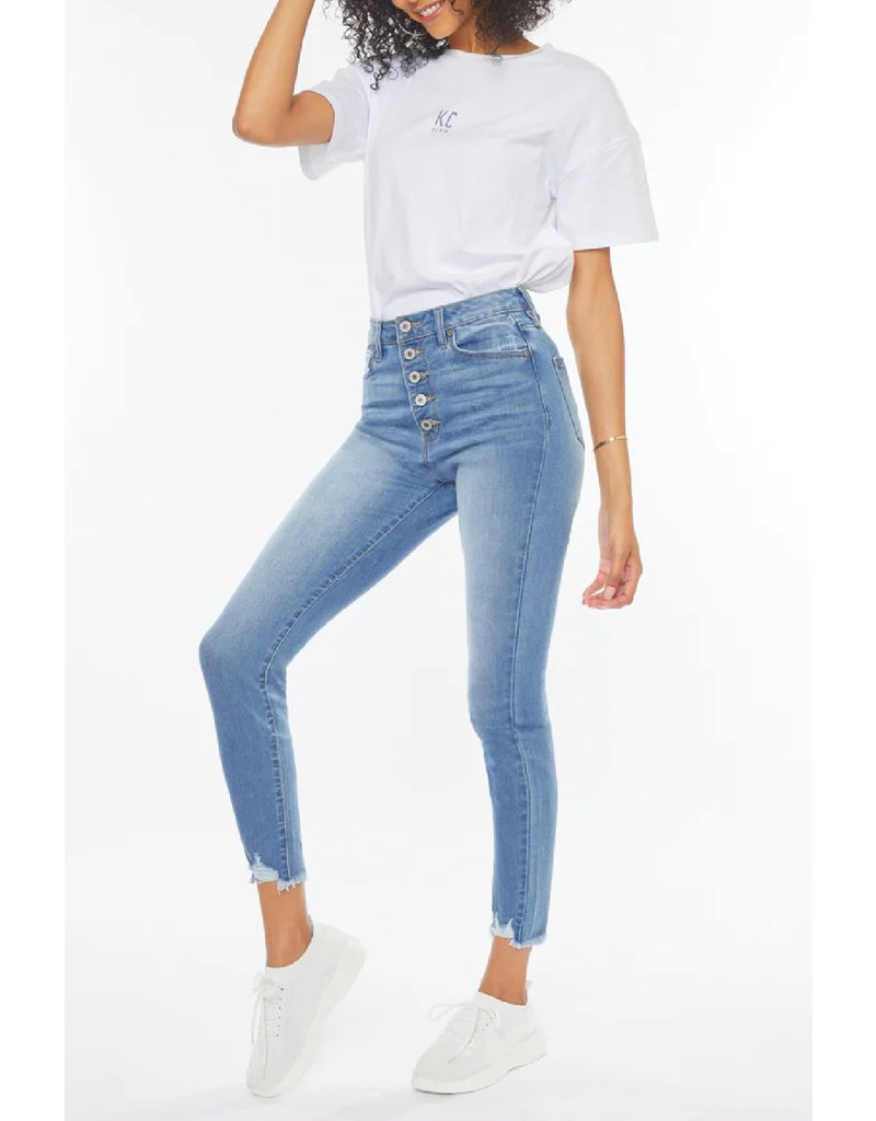 HighRise Button Fly Denim - Trend Boutique