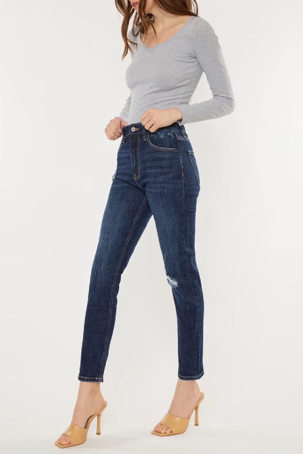 KanCan HighRise Straight Leg Denim