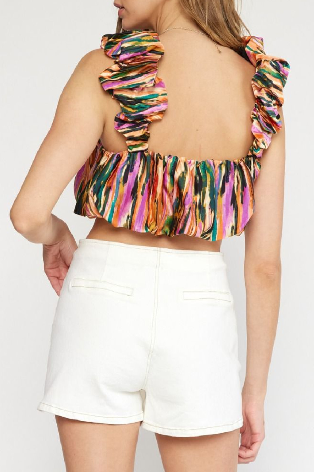 Entro Printed Crop Top