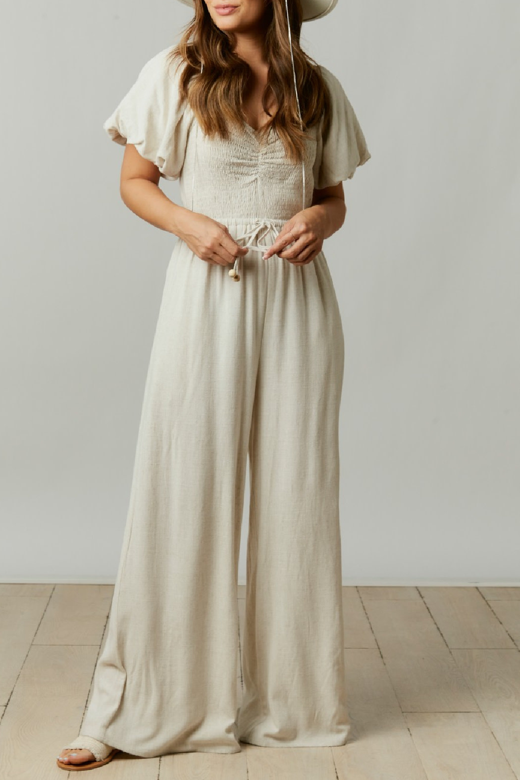 Fantastic Fawn Puff Sleeve Jumpsuit